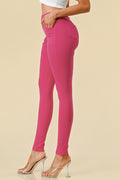 Thumbnail of Solid fitted pants with pockets and elastic waist