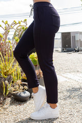 Drawstring  Jogger sweatpants with side pockets