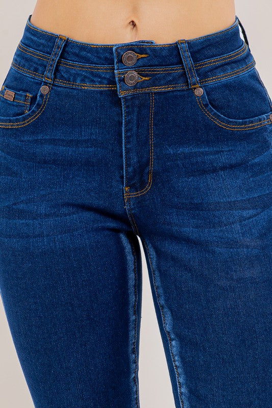 MID-RISE SKINNY JEANS