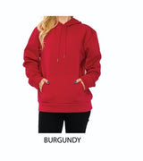 SUDADERA CON CAPUCHA BÁSICA DE FORRO POLAR