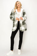 Thumbnail of SHERPA LINED BUFFALO PLAID HOODED JACKET