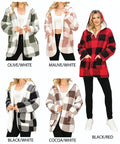 Thumbnail of SHERPA LINED BUFFALO PLAID HOODED JACKET