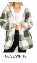 Thumbnail of SHERPA LINED BUFFALO PLAID HOODED JACKET
