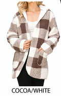 Thumbnail of SHERPA LINED BUFFALO PLAID HOODED JACKET
