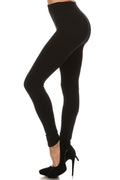 Thumbnail of Solid High Waist, fleece lined leggings