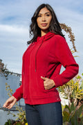 Thumbnail of FLEECE BONDED HOODIE JACKET WITH ZIPPER