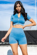 Thumbnail of MINERAL  WASHED 2 PIECE SHORT SET