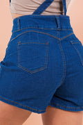 Thumbnail of Denim Washed Blue Short Overalls