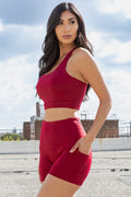 Thumbnail of SPORTS BRA CROP TOP & YOGA BIKER SHORT