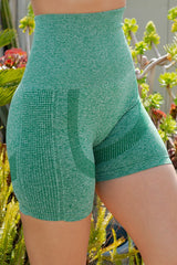 HIGH WAIST TIK TOK PUSH UP  YOGA  SHORTS  .