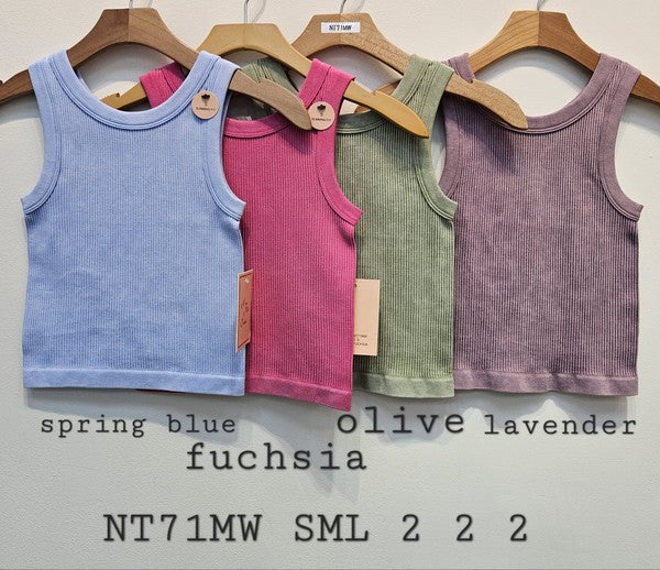MINERAL WASHED RIB TANK