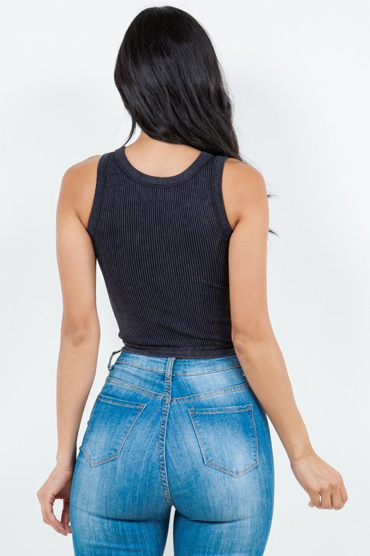 MINERAL WASHED RIB TANK