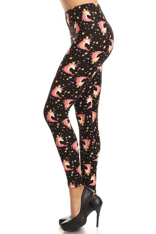 Unicorn printed leggings