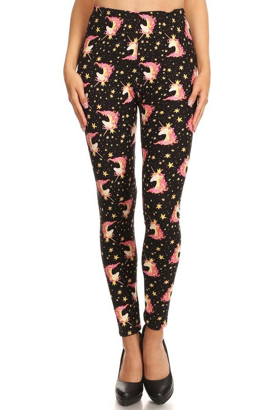 Unicorn printed leggings