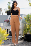 Thumbnail of PLEATED PAPER BAG WIDE LEG PANTS