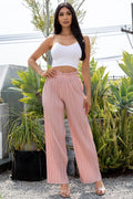 Thumbnail of PLEATED PAPER BAG WIDE LEG PANTS
