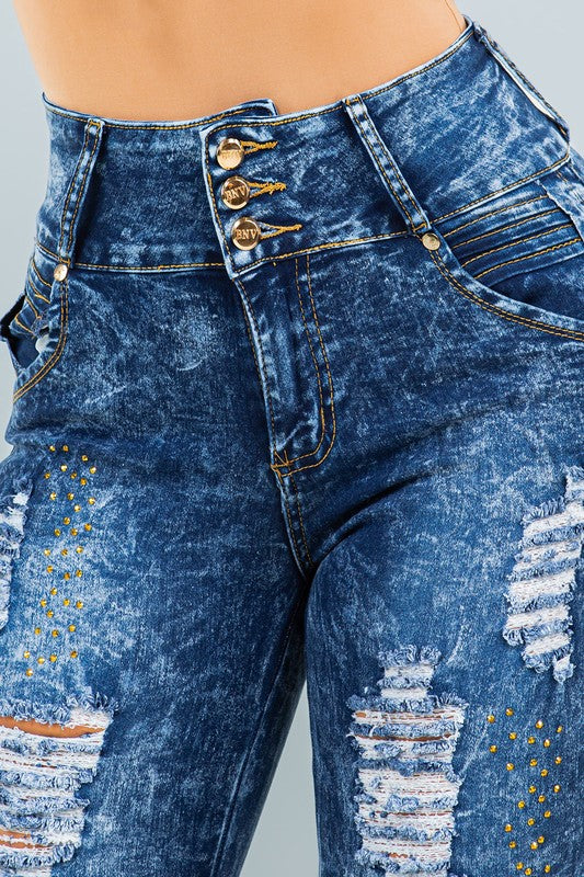 High Waisted Jeans Butt Lifting Jean