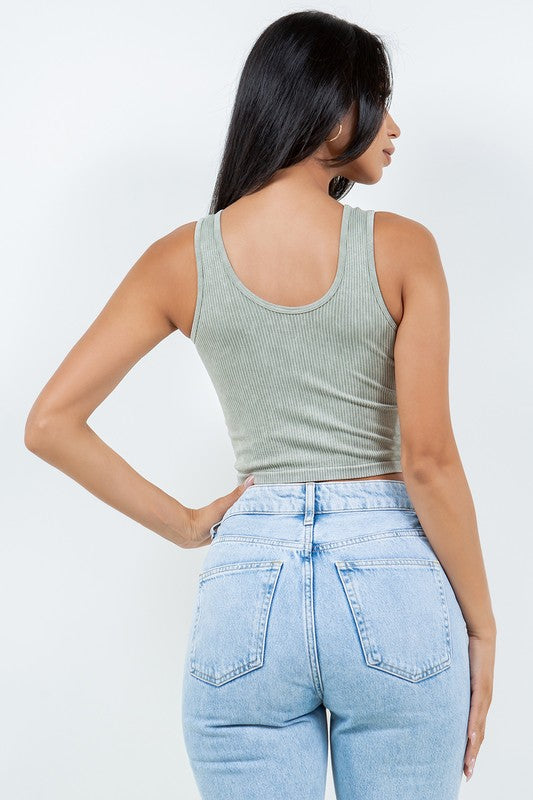 MINERAL WASHED RIB TANK