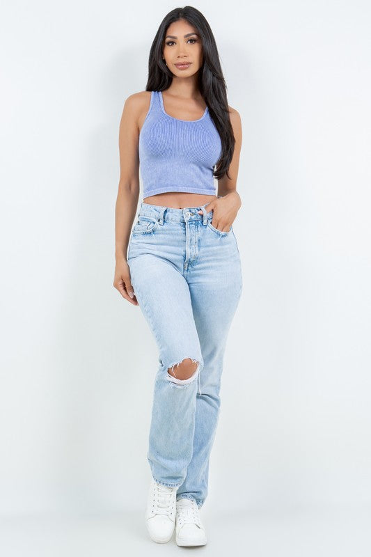 MINERAL WASHED RIB TANK