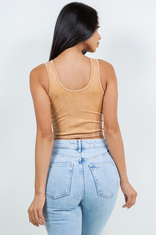 MINERAL WASHED RIB TANK