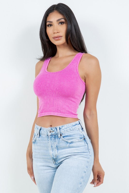 MINERAL WASHED RIB TANK