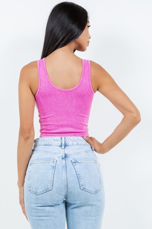 MINERAL WASHED RIB TANK