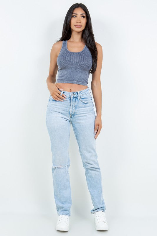 MINERAL WASHED RIB TANK