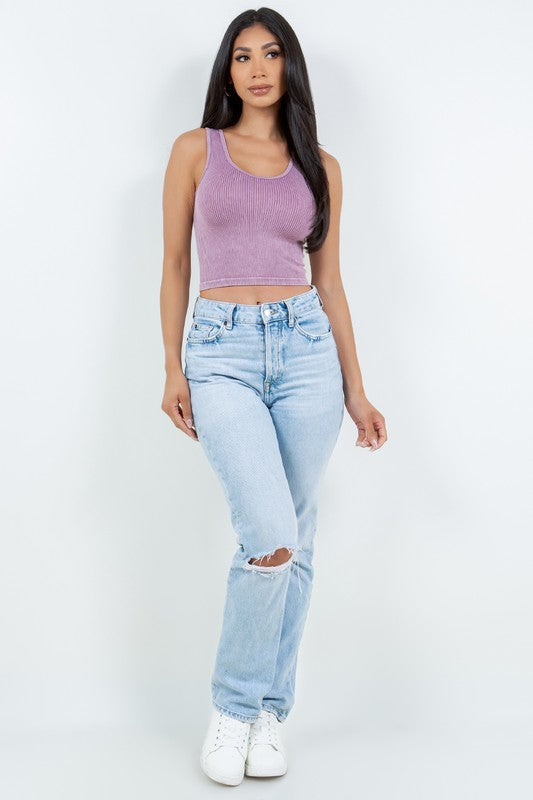 MINERAL WASHED RIB TANK