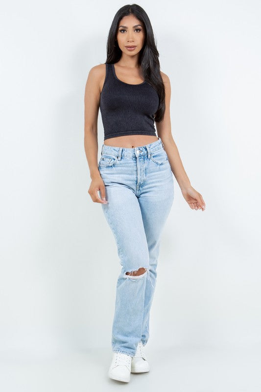 MINERAL WASHED RIB TANK