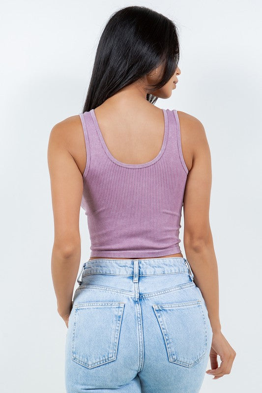 MINERAL WASHED RIB TANK