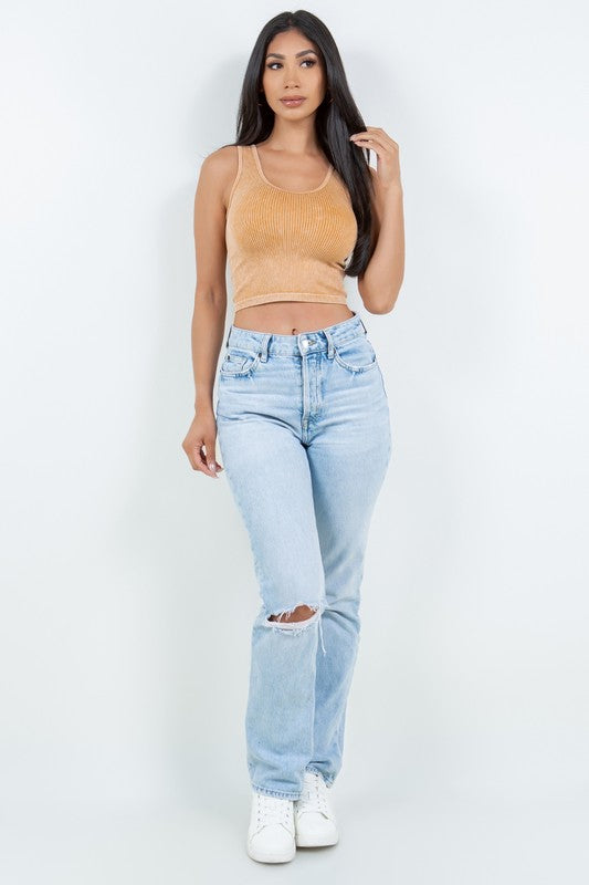 MINERAL WASHED RIB TANK