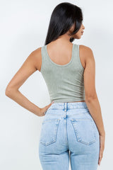 MINERAL WASHED RIB TANK