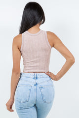 MINERAL WASHED TANK  TOP