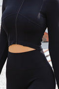 Thumbnail of ZIP UP FRONT CROP TOP JACKET AND LEGGING SET
