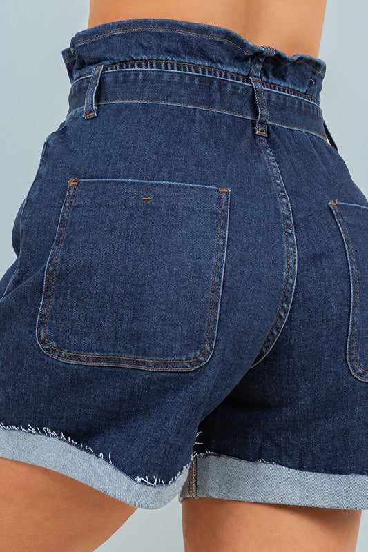 PAPERBAG SHORT DENIM