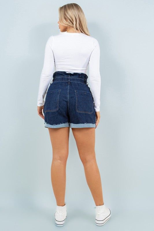 PAPERBAG SHORT DENIM