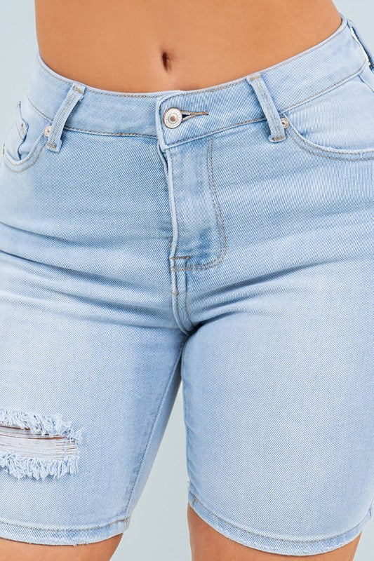 RIPPED BERMUDA SHORT