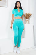 Thumbnail of MINERAL WASH 2 -PIECE CROP TOP AND PANTS SET