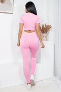 Thumbnail of MINERAL WASH 2 -PIECE CROP TOP AND PANTS SET