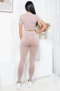Thumbnail of MINERAL WASH 2 -PIECE CROP TOP AND PANTS SET