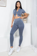 Thumbnail of MINERAL WASH 2 -PIECE CROP TOP AND PANTS SET