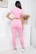 Thumbnail of MINERAL WASH 2 -PIECE CROP TOP AND PANTS SET