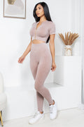 Thumbnail of MINERAL WASH 2 -PIECE CROP TOP AND PANTS SET