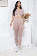 Thumbnail of MINERAL WASH 2 -PIECE CROP TOP AND PANTS SET