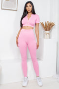 Thumbnail of MINERAL WASH 2 -PIECE CROP TOP AND PANTS SET