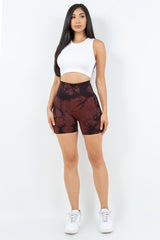 TIE DYE SEAMLESS BUTT LIFT SHORT