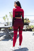 Thumbnail of SEAMLESS ACTIVE ZIP UP CROP JACKET AND PANTS SET