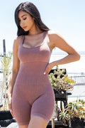 Thumbnail of MINERAL WASHED RIB SEAMLESS ROMPER