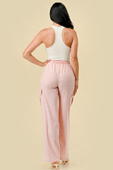 PANTALONES CARGO DE LINO