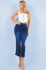 LONG DENIM SKIRT